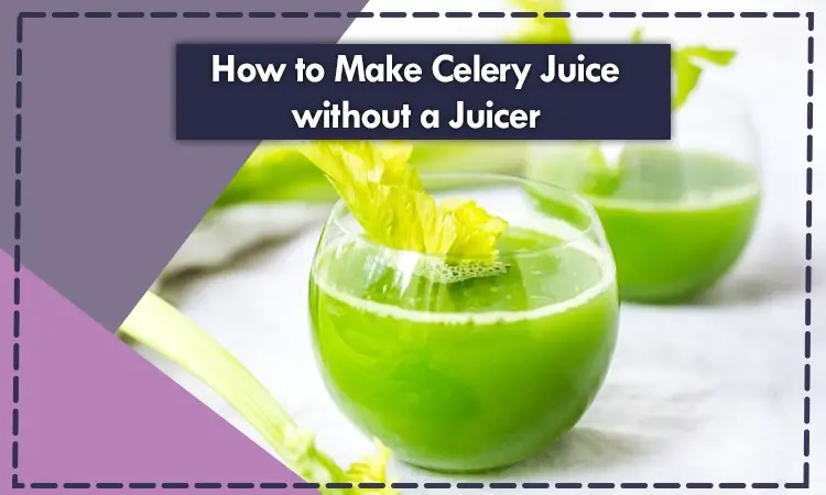 How To Make Celery Juice Without A Juicer?