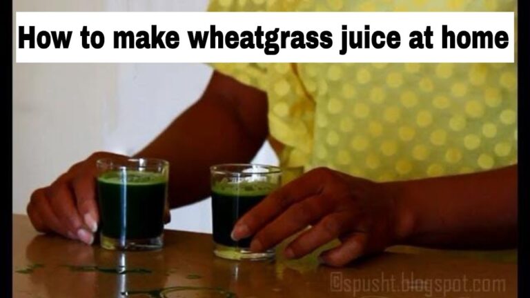 How To Make Wheatgrass Juice With A Blender?