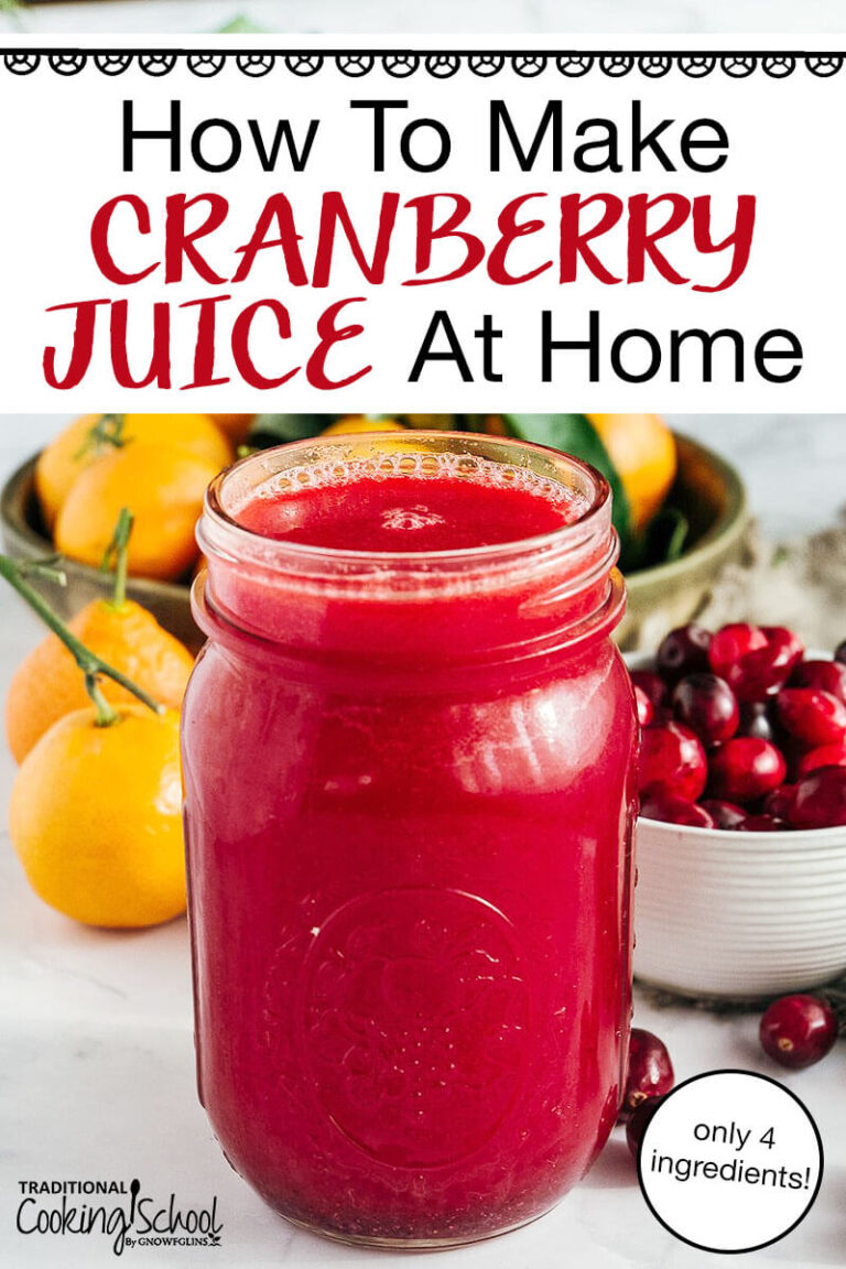 How Do You Make Cranberry Juice from Fresh Cranberries