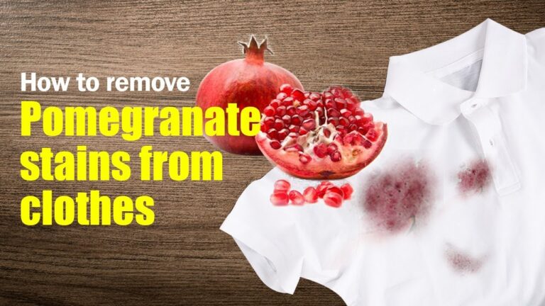 How to Get Pomegranate Juice Stains Out of Clothes