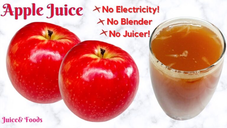 How to Make Apple Juice Without a Blender