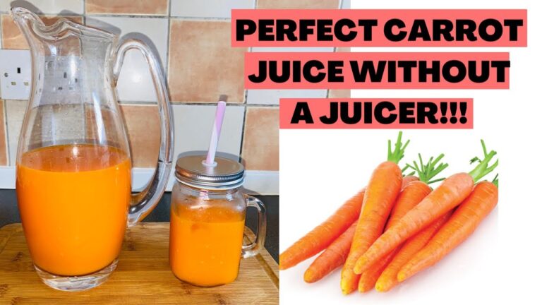 How to Make Carrot Juice Without a Juicer