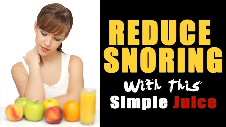 How to Reduce Snoring With a Simple Juice