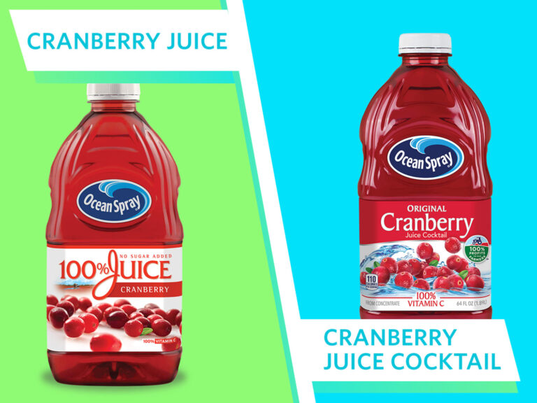 What is the Difference between Cranberry Juice And Cranberry Cocktail